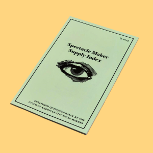 Spectacle Maker's Supply Index